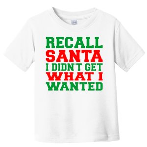 Recall Santa Toddler T-Shirt