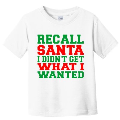 Recall Santa Toddler T-Shirt