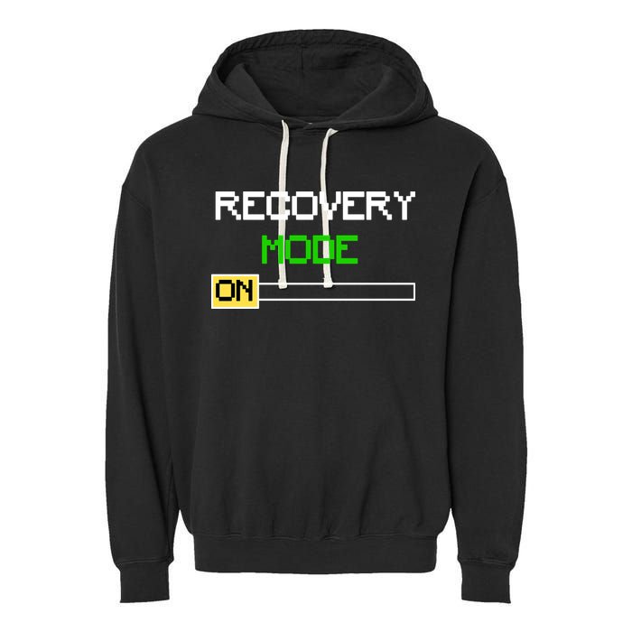 Recovery Mode On Garment-Dyed Fleece Hoodie