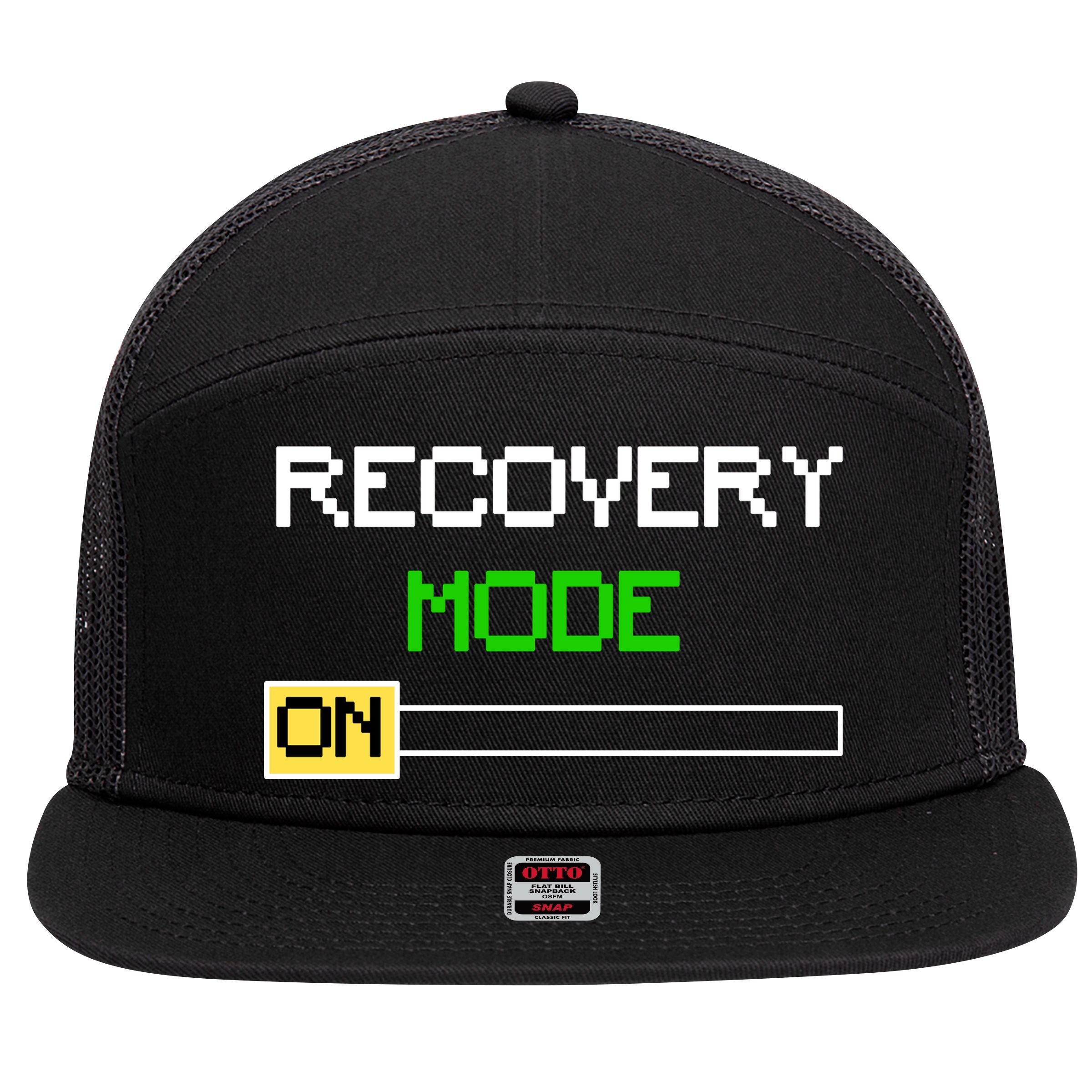 Recovery Mode On 7 Panel Mesh Trucker Snapback Hat
