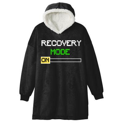 Recovery Mode On Hooded Wearable Blanket