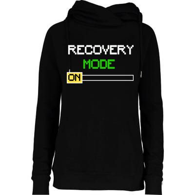 Recovery Mode On Womens Funnel Neck Pullover Hood