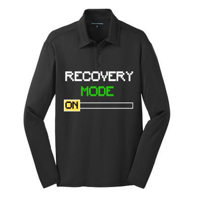 Recovery Mode On Silk Touch Performance Long Sleeve Polo