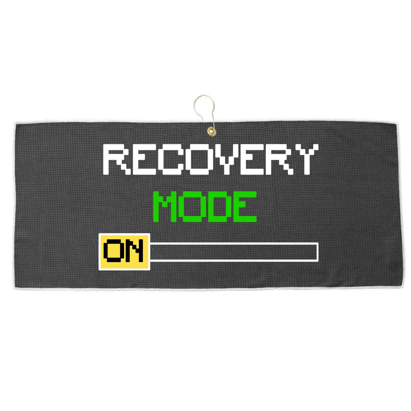 Recovery Mode On Large Microfiber Waffle Golf Towel