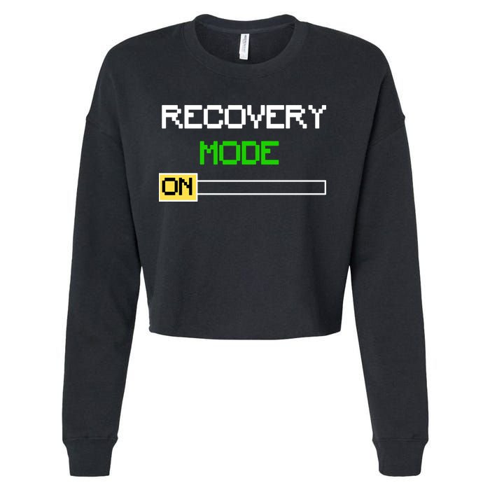 Recovery Mode On Cropped Pullover Crew