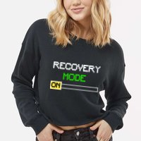 Recovery Mode On Cropped Pullover Crew