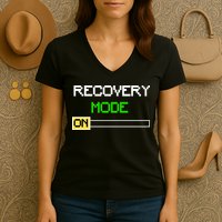 Recovery Mode On Women's V-Neck T-Shirt