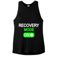 Recovery Mode On Funny Ladies PosiCharge Tri-Blend Wicking Tank