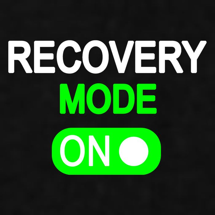 Recovery Mode On Funny Ladies PosiCharge Tri-Blend Wicking Tank