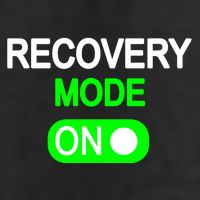Recovery Mode On Funny 7 Panel Mesh Trucker Snapback Hat