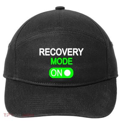 Recovery Mode On Funny 7-Panel Snapback Hat