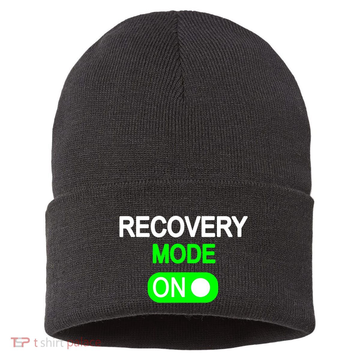 Recovery Mode On Funny Sustainable Knit Beanie