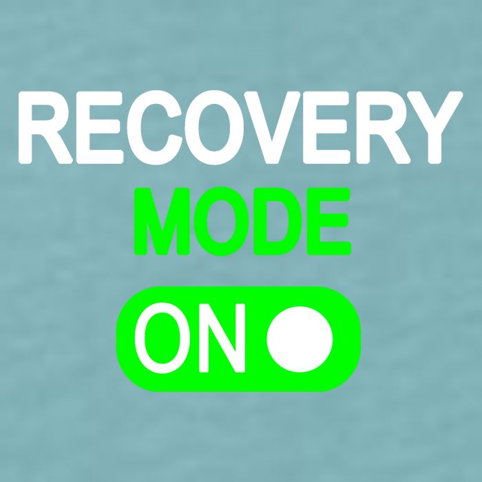 Recovery Mode On Funny Sueded Cloud Jersey T-Shirt