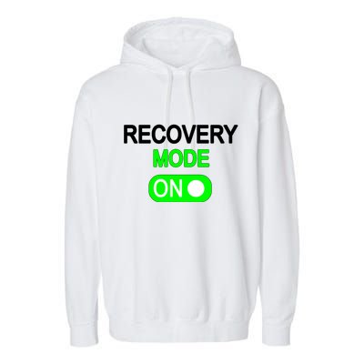 Recovery Mode On Funny Garment-Dyed Fleece Hoodie
