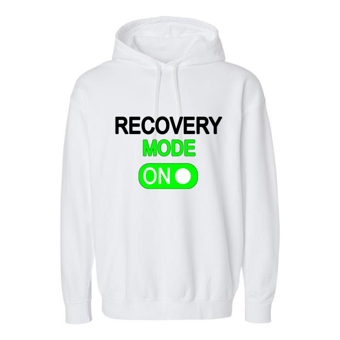 Recovery Mode On Funny Garment-Dyed Fleece Hoodie