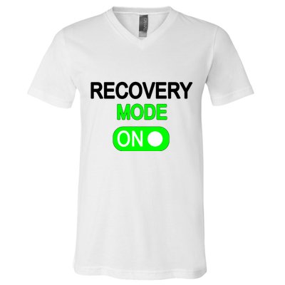 Recovery Mode On Funny V-Neck T-Shirt