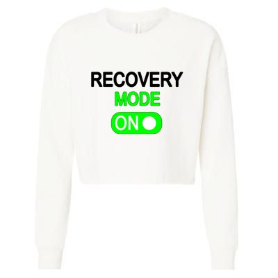 Recovery Mode On Funny Cropped Pullover Crew
