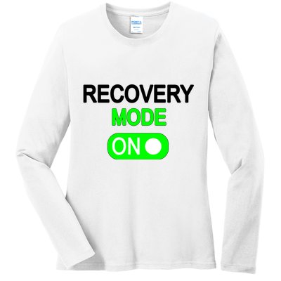Recovery Mode On Funny Ladies Long Sleeve Shirt