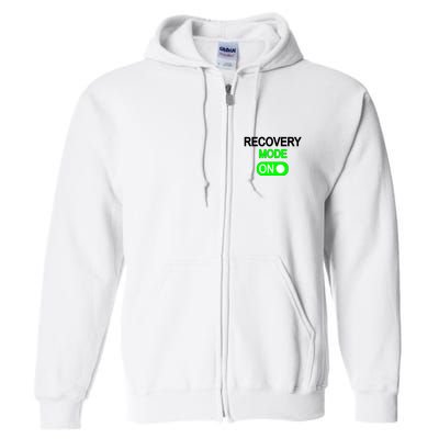 Recovery Mode On Funny Full Zip Hoodie