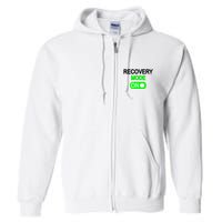 Recovery Mode On Funny Full Zip Hoodie