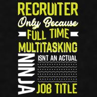 Recruiter Full Time Multitasking Job Title Ladies PosiCharge Tri-Blend Wicking Tank