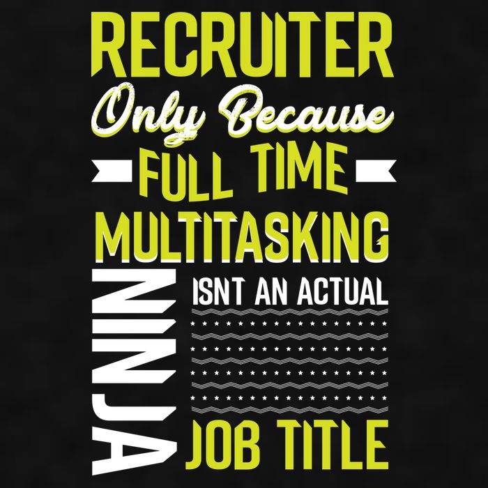 Recruiter Full Time Multitasking Job Title Ladies PosiCharge Tri-Blend Wicking Tank