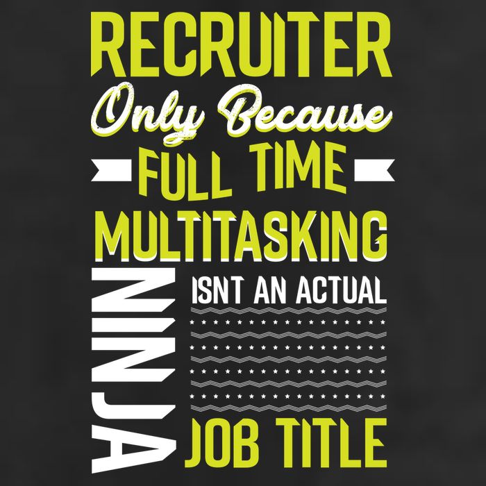 Recruiter Full Time Multitasking Job Title Cool Comfort Performance Bucket Hat