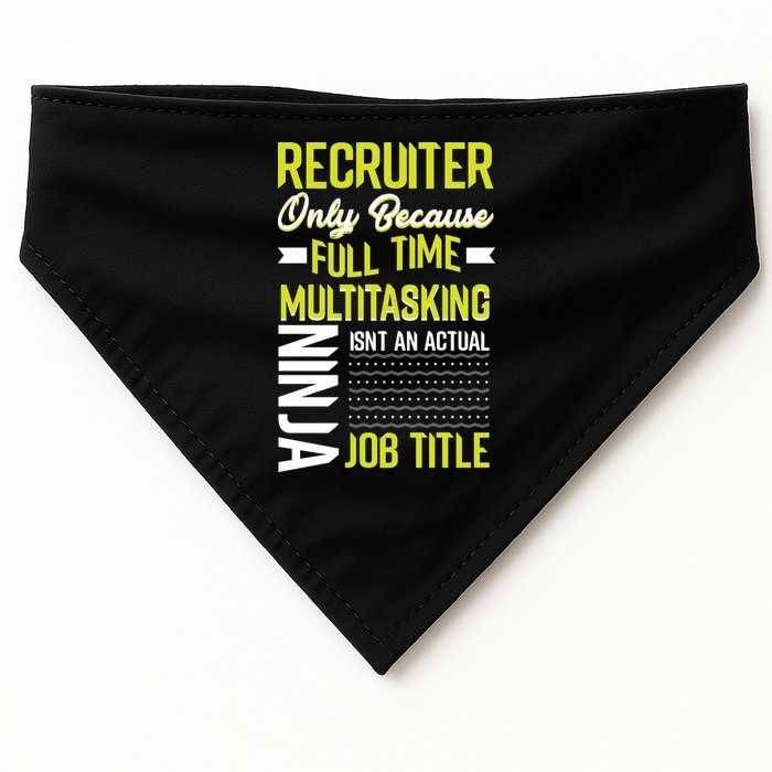 Recruiter Full Time Multitasking Job Title USA-Made Doggie Bandana