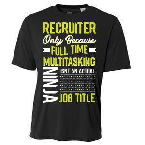 Recruiter Full Time Multitasking Job Title Cooling Performance Crew T-Shirt