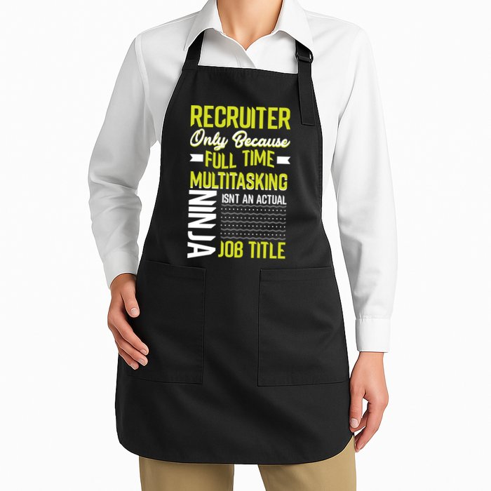 Recruiter Full Time Multitasking Job Title Apron