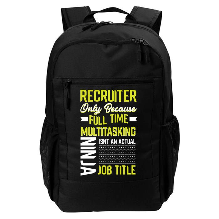Recruiter Full Time Multitasking Job Title Backpack