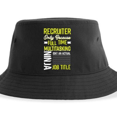 Recruiter Full Time Multitasking Job Title Sustainable Bucket Hat