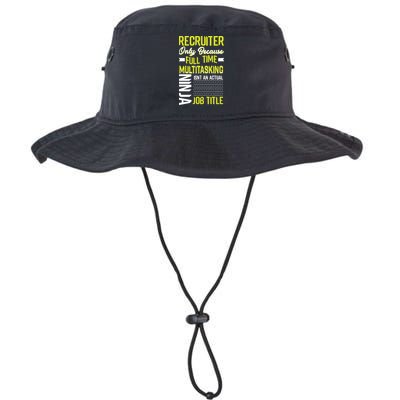 Recruiter Full Time Multitasking Job Title Bucket Hat