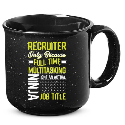 Recruiter Full Time Multitasking Job Title 15oz Campfire Ceramic Mug