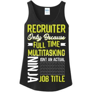 Recruiter Full Time Multitasking Job Title Ladies Essential Tank