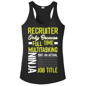 Recruiter Full Time Multitasking Job Title Ladies PosiCharge Competitor Racerback Tank