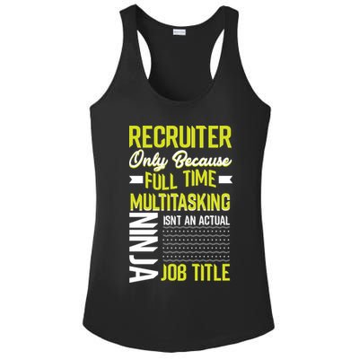 Recruiter Full Time Multitasking Job Title Ladies PosiCharge Competitor Racerback Tank