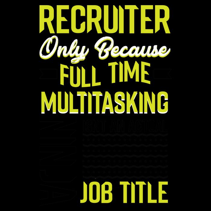Recruiter Full Time Multitasking Job Title 16oz Travel Tumbler
