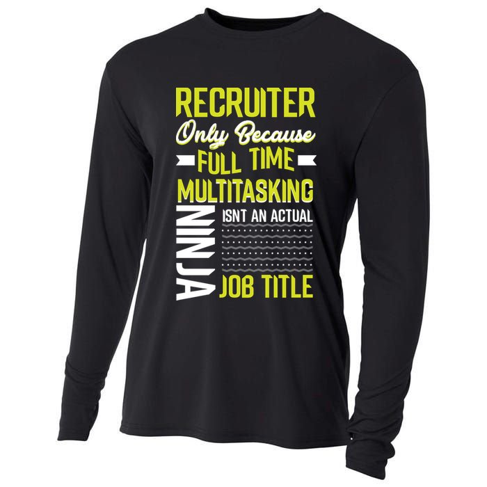 Recruiter Full Time Multitasking Job Title Cooling Performance Long Sleeve Crew