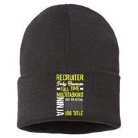 Recruiter Full Time Multitasking Job Title Sustainable Knit Beanie