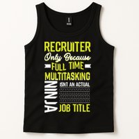 Recruiter Full Time Multitasking Job Title Tank Top