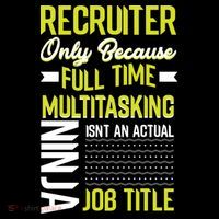 Recruiter Full Time Multitasking Job Title Tank Top