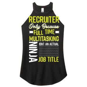 Recruiter Full Time Multitasking Job Title Women's Perfect Tri Rocker Tank