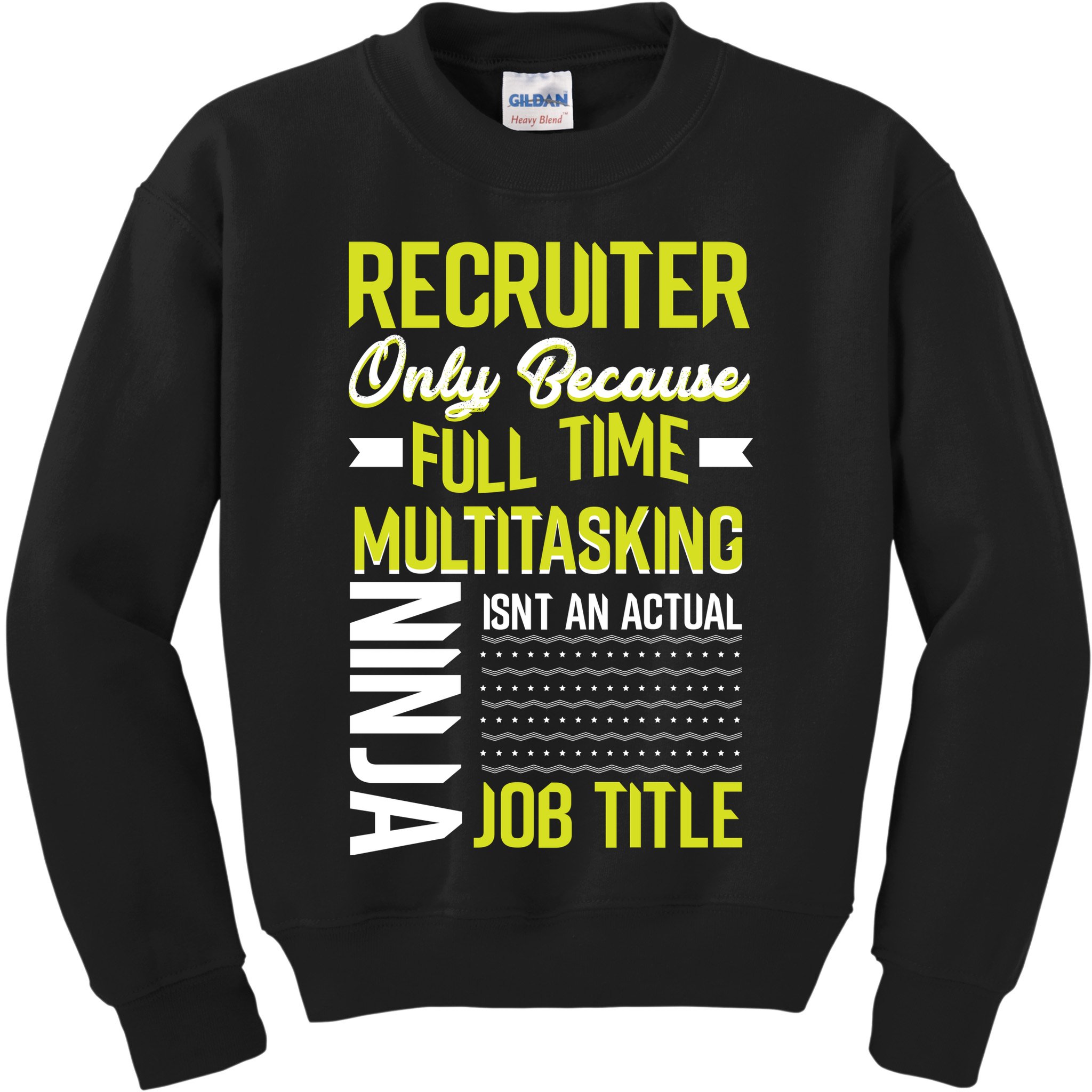 Recruiter Full Time Multitasking Job Title Kids Sweatshirt