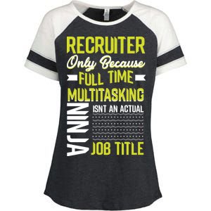 Recruiter Full Time Multitasking Job Title Enza Ladies Jersey Colorblock Tee