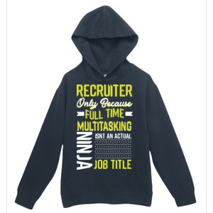 Recruiter Full Time Multitasking Job Title Urban Pullover Hoodie