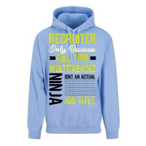 Recruiter Full Time Multitasking Job Title Unisex Surf Hoodie