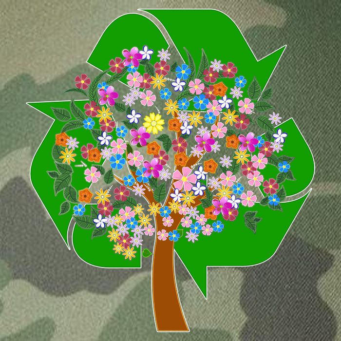 Recycle Reuse Reduce Flower Tree Legacy Tie Dye Trucker Hat