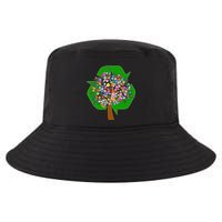 Recycle Reuse Reduce Flower Tree Cool Comfort Performance Bucket Hat