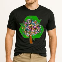 Recycle Reuse Reduce Flower Tree Performance Shirt